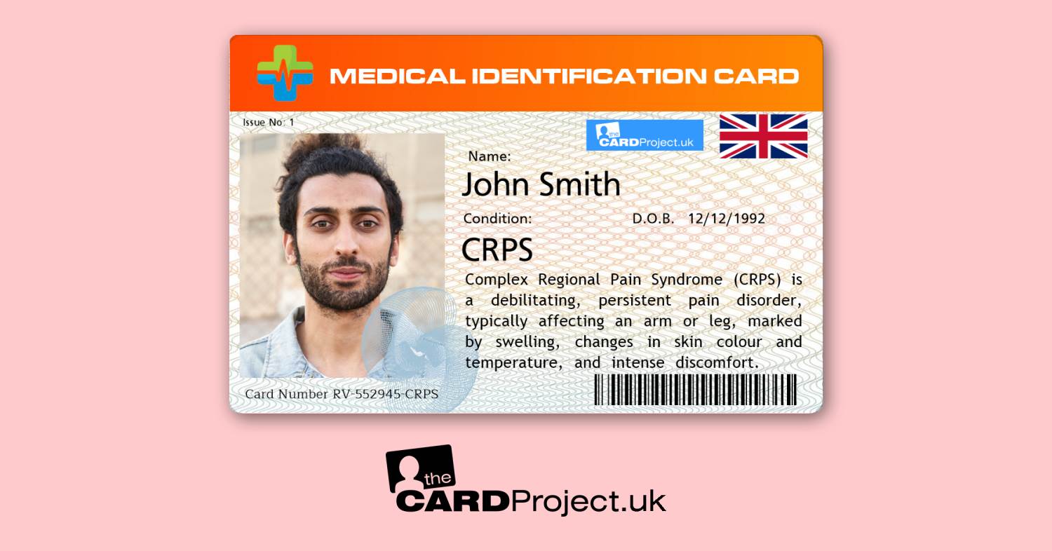 CRPS Premium Photo Medical ID Card  (FRONT)